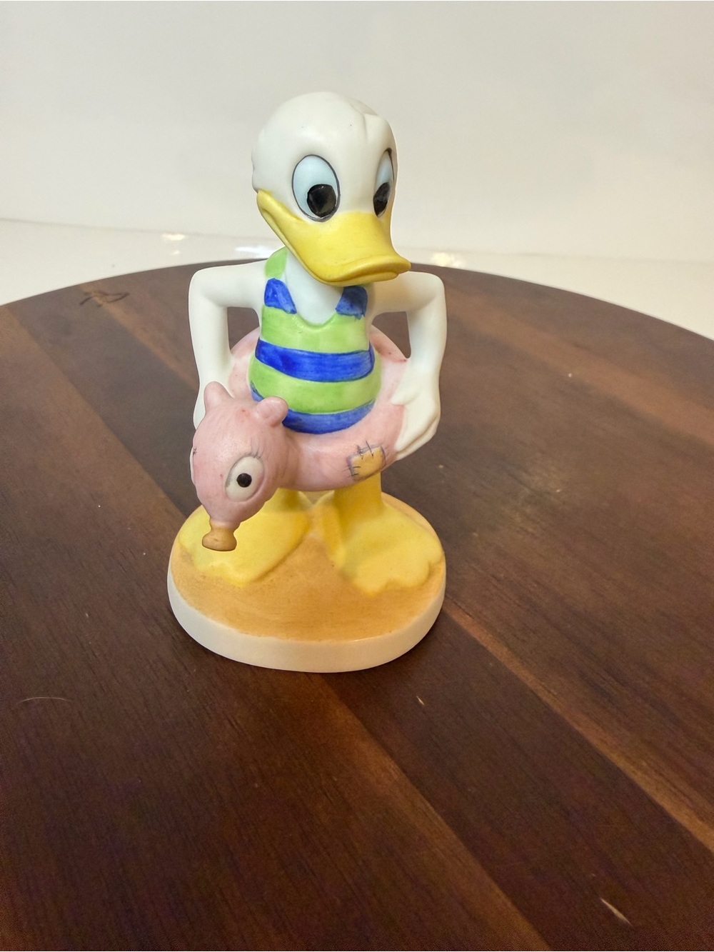 Vintage Disney Donald Duck Swimsuit Float Figurine Beach Coastal Decor